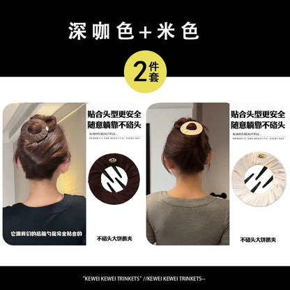 Flat hair clip, large pancake claw clip for women, new style for women, half-tie hair bun hair clip for the back of the head, yoga sports hair clip