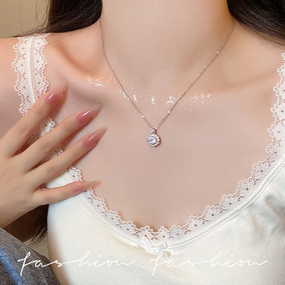 Korean INS style double-layer pearl starry sky necklace for women, sophisticated light luxury necklace, accessory choker collarbone chain