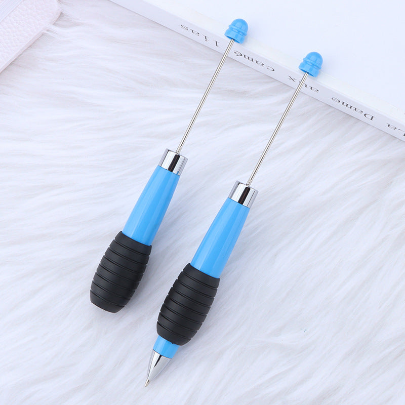 Creative DIY telescopic ballpoint pen, Morandi macaron color rotating telescopic beading, cute love small fresh ballpoint pen
