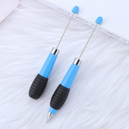 Creative DIY telescopic ballpoint pen, Morandi macaron color rotating telescopic beading, cute love small fresh ballpoint pen