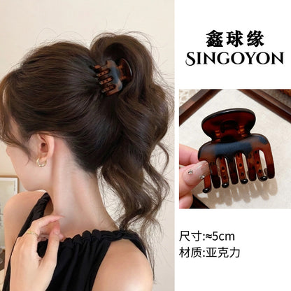 Large Versatile Grab Clip Women's Back of Head Shark Clip Korean Premium Hairpin 2026 Temperament Disc Hair Accessories