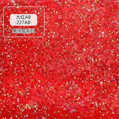AB Colorful Resin Flat Bottom Rhinestones - Nail Art Clothing Shoes Bag Accessories