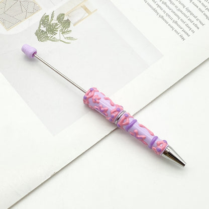 DIY cream hand-painted ballpoint pen hand-painted oil ballpoint pen macaron cream spinning cute pen spot wholesale