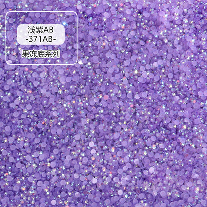 AB Colorful Resin Flat Bottom Rhinestones - Nail Art Clothing Shoes Bag Accessories