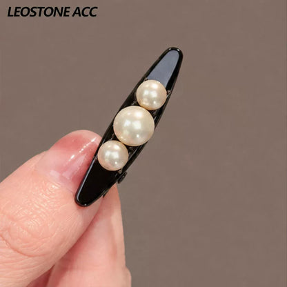 French vintage pearl hair clip, mini duckbill clip, side bangs broken hair clip, delicate side clip, hair clip, new headwear