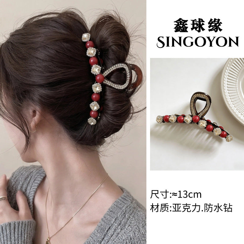 Large Versatile Grab Clip Women's Back of Head Shark Clip Korean Premium Hairpin 2026 Temperament Disc Hair Accessories