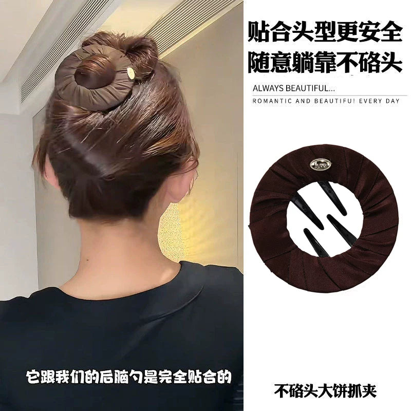 Flat hair clip, large pancake claw clip for women, new style for women, half-tie hair bun hair clip for the back of the head, yoga sports hair clip