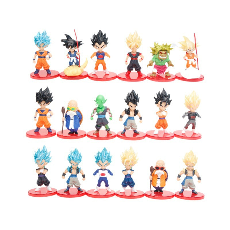 Spot Dragon Ball Figure Monkey King Vegeta Frieza Magic Model Doll Gacha Doll Machine Ornaments