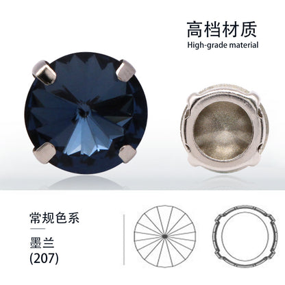 Factory direct sales satellite hollow claw drill glass special-shaped copper claw thickened hand-sewn garment accessories DIY accessories