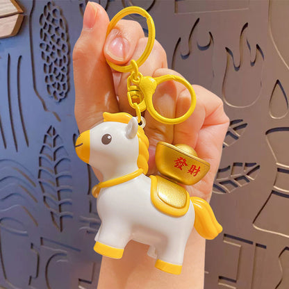 Horse Keychain - Love Pony Mobile Phone Pendant Car Key Chain Student Gift