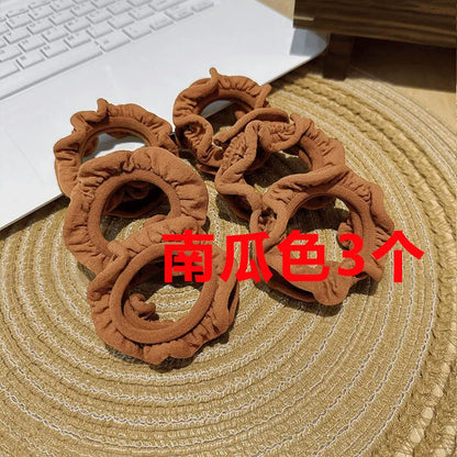 High elasticity, durable rubber bands for women, hair tie without damaging hair, thickened wood ear edge hair tie, adult hair tie for high ponytail buns