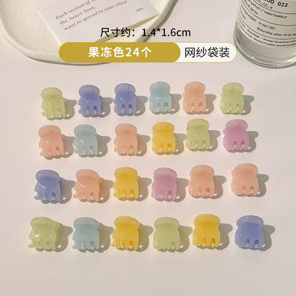 Forehead princess head small catch clip hairpin small broken hairpin headgear hairpin female net red side bangs clip clip
