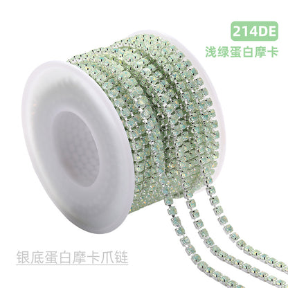 Colorful SS12 claw chain protein mocha series diamond chain dense phone case, luggage, clothing accessories, DIY accessories