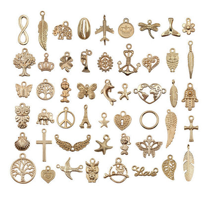 pendant Charms mix collections - Dripping Alloy DIY Bracelet Necklace Earring Key Ring Pendant