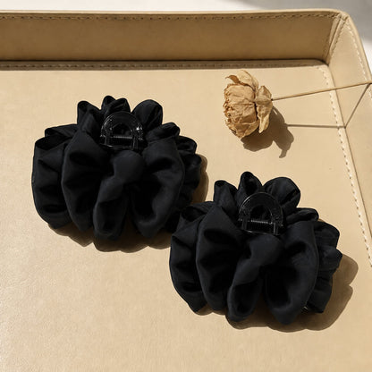Black mesh bubble claw hair clip with a premium look like a 'full-scale starry star' hair clip, 2026 new style with little hair volume at the back of the head