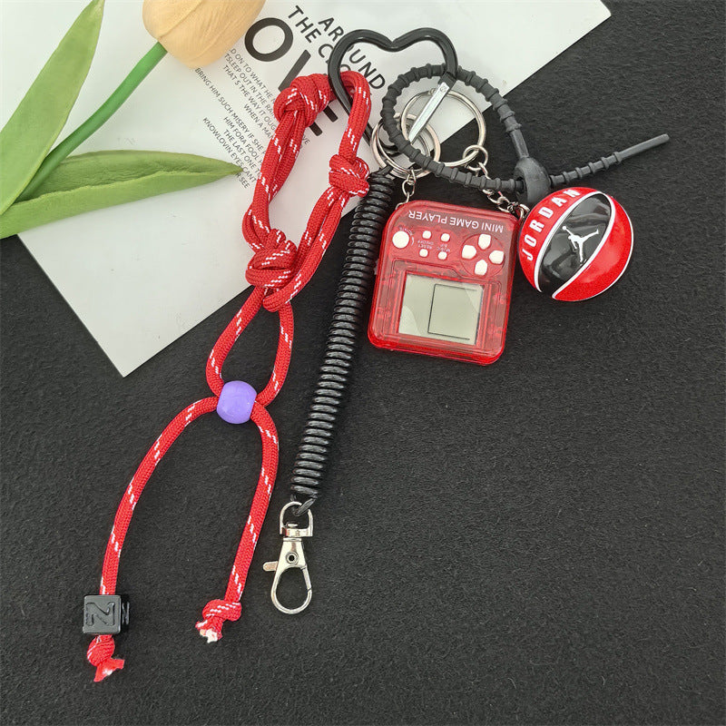 Pocket mini video game console Tetris game console nostalgic decompression toy creative gift keychain