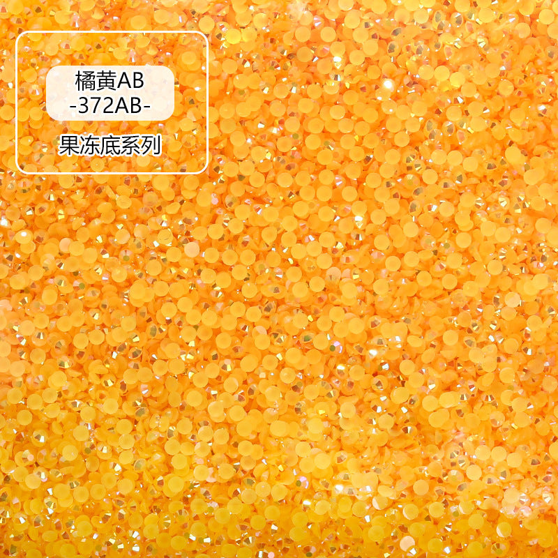AB Colorful Resin Flat Bottom Rhinestones - Nail Art Clothing Shoes Bag Accessories