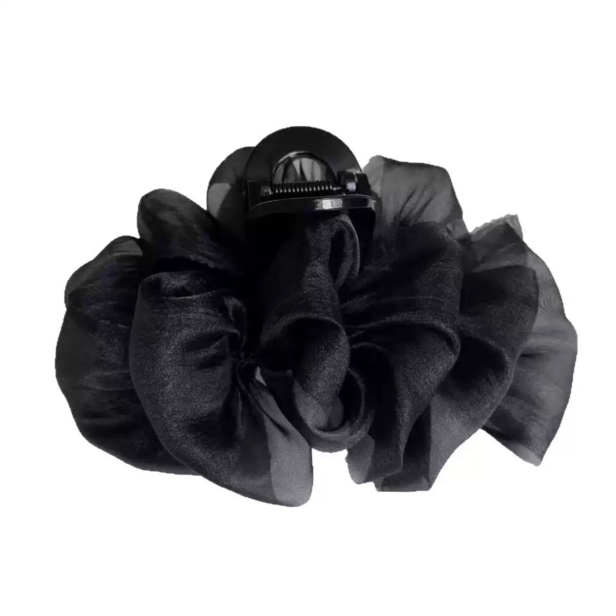 Temperament: Korean gypsophila hairpin women's high-end new feather grip clip, high-end back of the head, updo shark clip