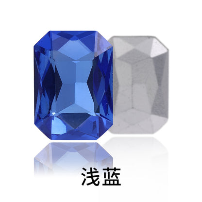 Octagon Pointed Bottom Diamond Rhinestones - Crystal Necklace Earring Tiara Hat Costume Accessories
