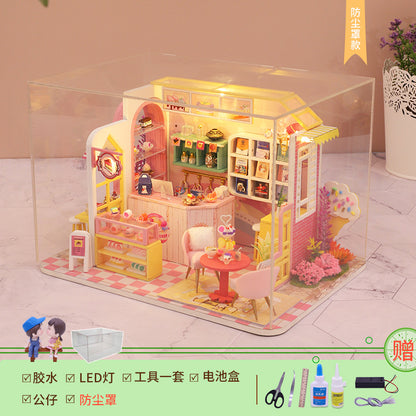 Yangbei DIY cabin making mini princess small house model assembly villa toy creative birthday gift female
