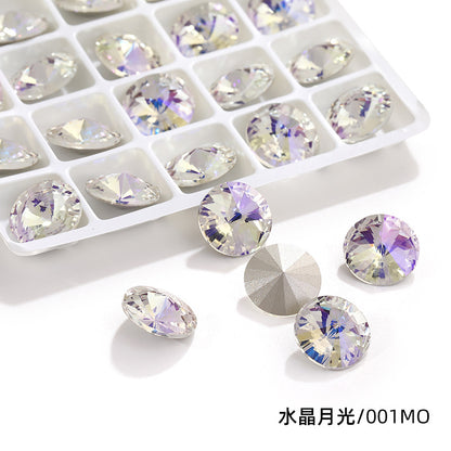 K9 High-End Rhinestone, Satellite, Special-Shaped High-Top Diamond, Wedding Dress, Dress, Crystal Jewelry, Nail Art, Diamond Material, Pointed Bottom Rhinestone