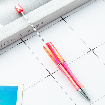 DIY Ballpoint Pen - Wholesale Plastic Printable Logo UV Gradient Beaded Pen