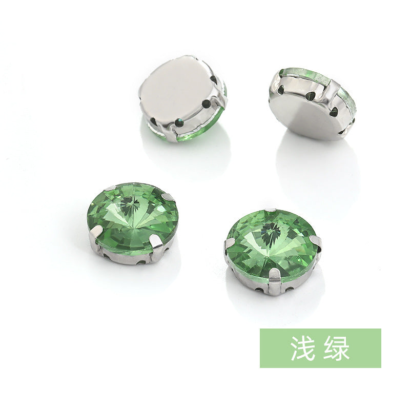 Rivoli Crystal Square Claw Rhinestones - Hand-Sewn Shoe Luggage Clothing Accessories