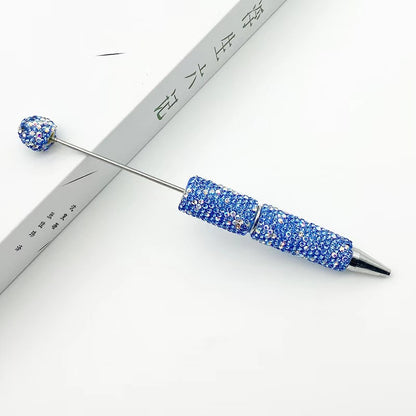 AB full diamond ballpoint pen diy cross-border creative beaded ballpoint pen cap with diamond heavy industry gift pen spot wholesale