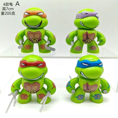 Anime wholesale 5 Teenage Mutant Ninja Turtles Raphael Doll Figure Doll Model Toys Micro Doll Ornaments