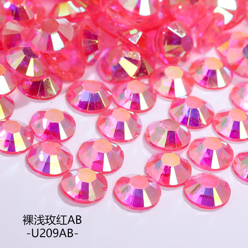 AB Colorful Resin Flat Bottom Rhinestones - Nail Art Clothing Shoes Bag Accessories