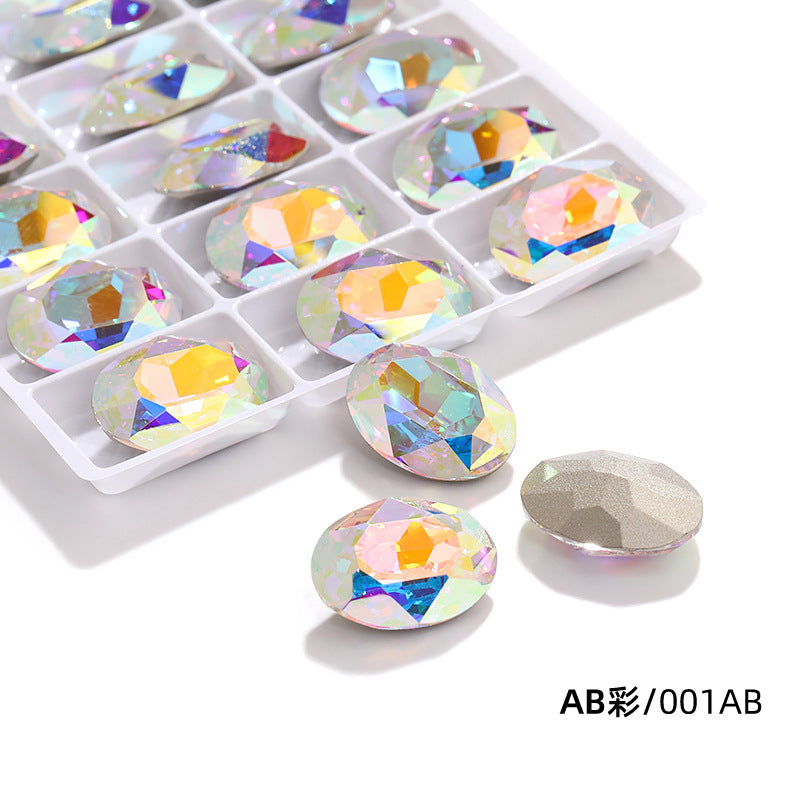 Direct supply of oval, pointed-bottom, special-shaped diamonds, phone cases, diamonds, shoes, bags, clothing, accessories, pointed sole oval diamonds