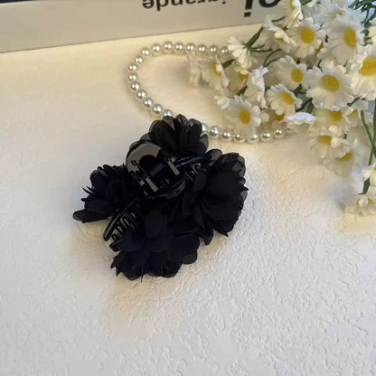 Small Cloud Bubble Claw Clip for Women, High-End Butterfly Bow Hair Clip, Hair Volume Small, Back Shark Clip Flower Hair