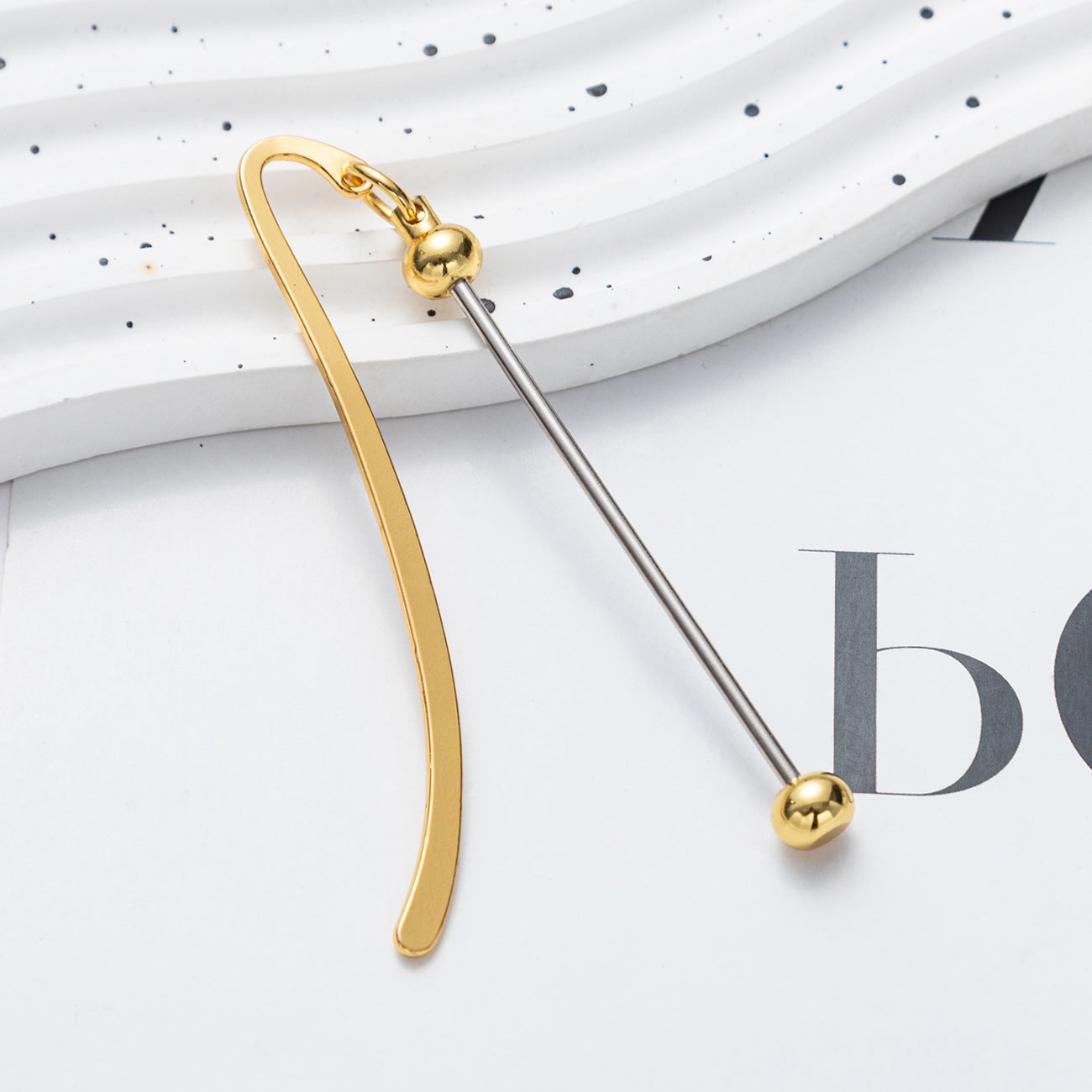 Metal Bookmark - Wholesale Student Graduation Anniversary Gift Creative DIY Beaded Bookmark