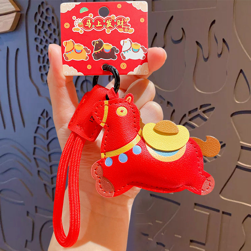 Horse Keychain - Love Pony Mobile Phone Pendant Car Key Chain Student Gift