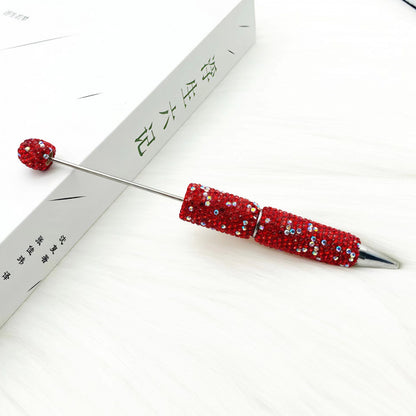 AB full diamond ballpoint pen diy cross-border creative beaded ballpoint pen cap with diamond heavy industry gift pen spot wholesale