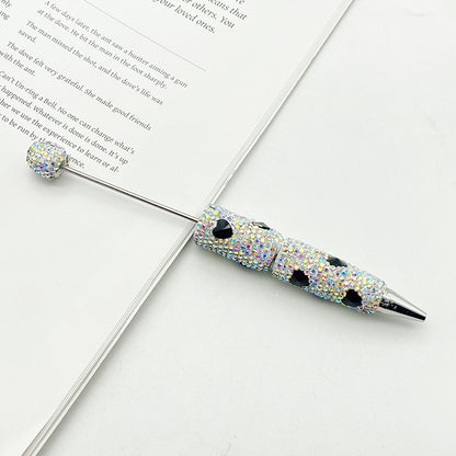 Love full diamond ballpoint pen creative DIY beading handmade diamond inlaid ballpoint pen educational student stationery spot wholesale
