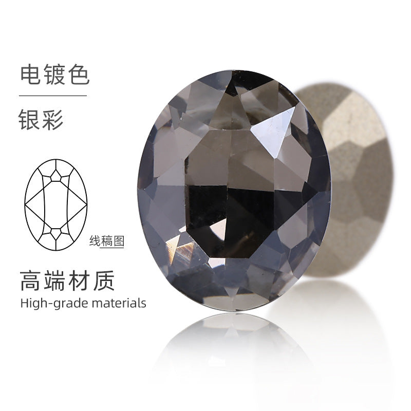 Direct supply of oval, pointed-bottom, special-shaped diamonds, phone cases, diamonds, shoes, bags, clothing, accessories, pointed sole oval diamonds