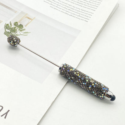 AB colorful full diamond touch screen pen DIY clay handmade rhinestone ballpoint pen live broadcast hot sale beaded gift pen hot sale