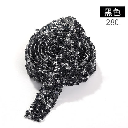 小红书新款碎石钻带鞋子包包服装饰品等手工配件撕下即粘树脂钻带