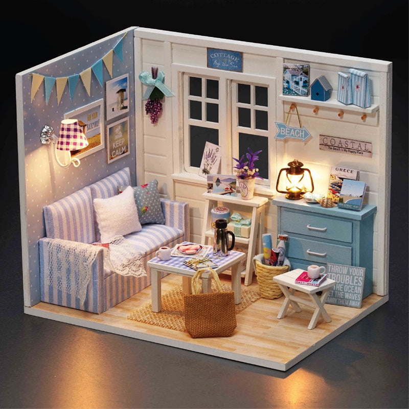 Wisdom House New Cottage Sunshine Princess Series DIY Handmade Assembly Model Fresh Sunshine Creative Gifts