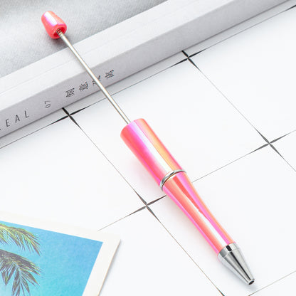 DIY Ballpoint Pen - Wholesale Plastic Printable Logo UV Gradient Beaded Pen