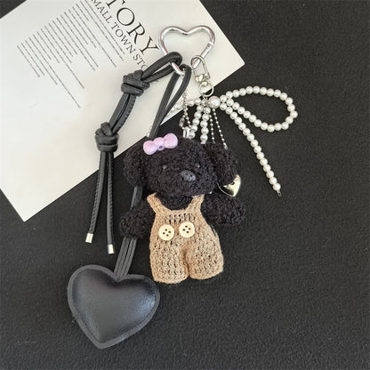 KeyChain Creative Little Fragrance Style Plush Bear - Bean Bear Keychain Pendant Couple Mr. Bean Dressing Bear