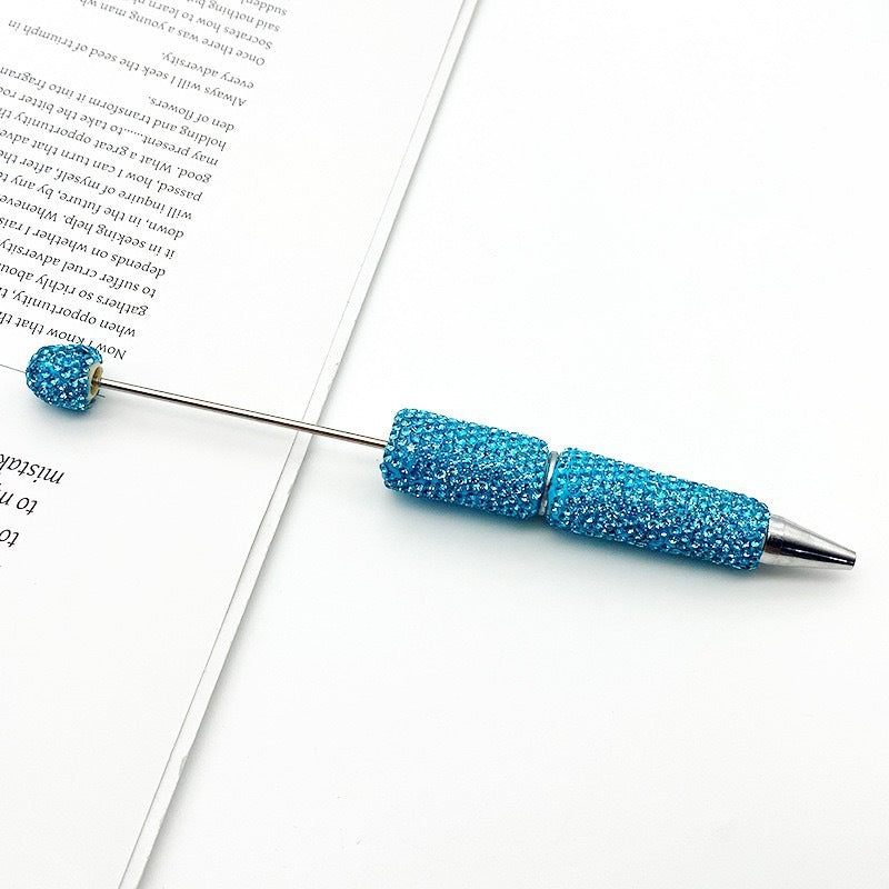 DIY solid color full diamond ballpoint pen exquisite heavy industry rhinestone cute ballpoint pen cross-border hot selling puzzle gift pen
