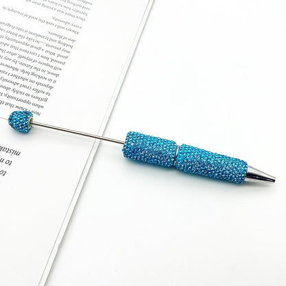 DIY solid color full diamond ballpoint pen exquisite heavy industry rhinestone cute ballpoint pen cross-border hot selling puzzle gift pen