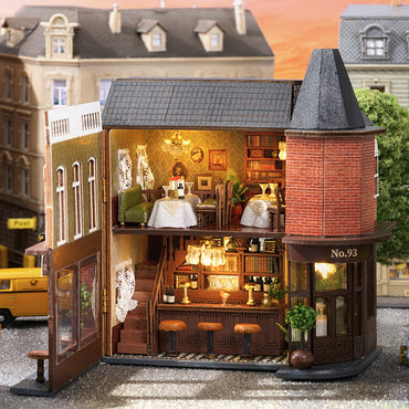 Smart Fun House DIY Cottage New Mini Home Series Wooden Handmade Can Be Opened and Closed Self-made Multi-level Model Gifts