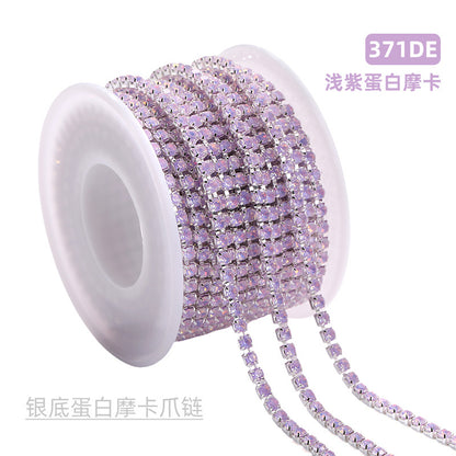 Colorful SS12 claw chain protein mocha series diamond chain dense phone case, luggage, clothing accessories, DIY accessories
