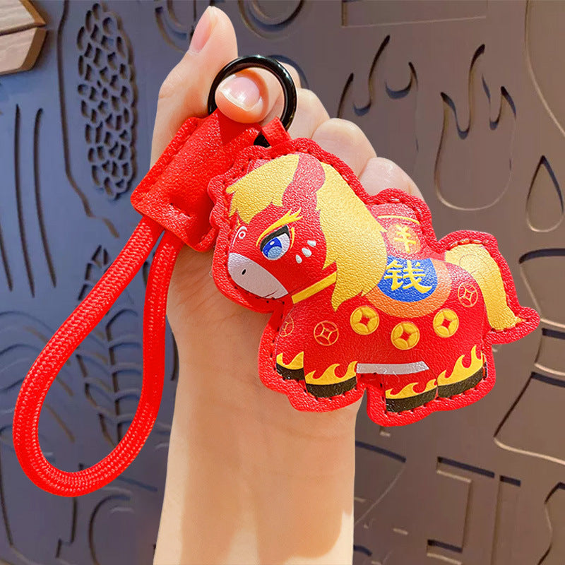 Horse Keychain - Love Pony Mobile Phone Pendant Car Key Chain Student Gift