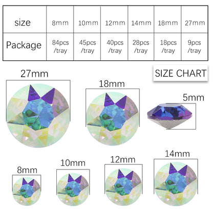 Cross-border K9 gemstone flower crystal glass special-shaped rhinestone headband, phone case crystal accessories, nail art diamond gemstone flower diamond beads