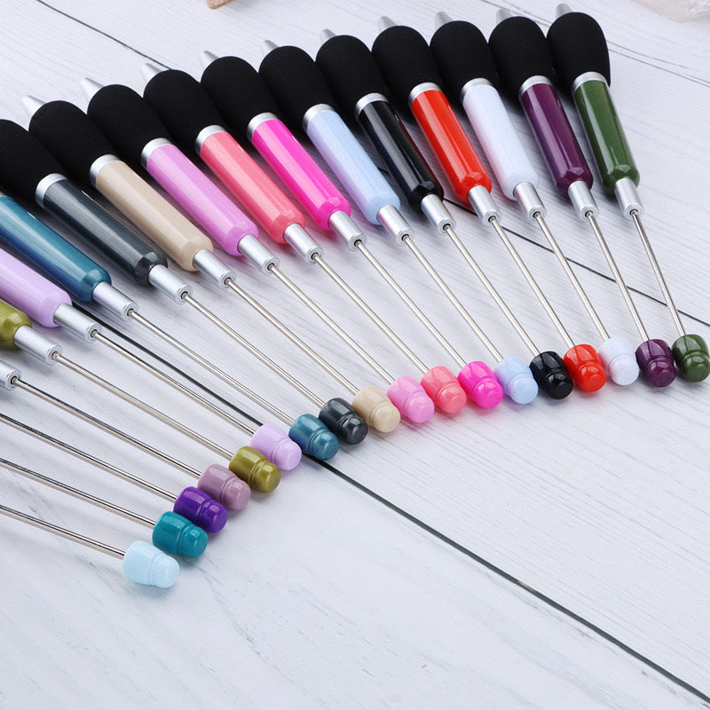 DIY press ballpoint pen creative glue spray sheath grip ballpoint pen ins macaron puzzle student stationery wholesale