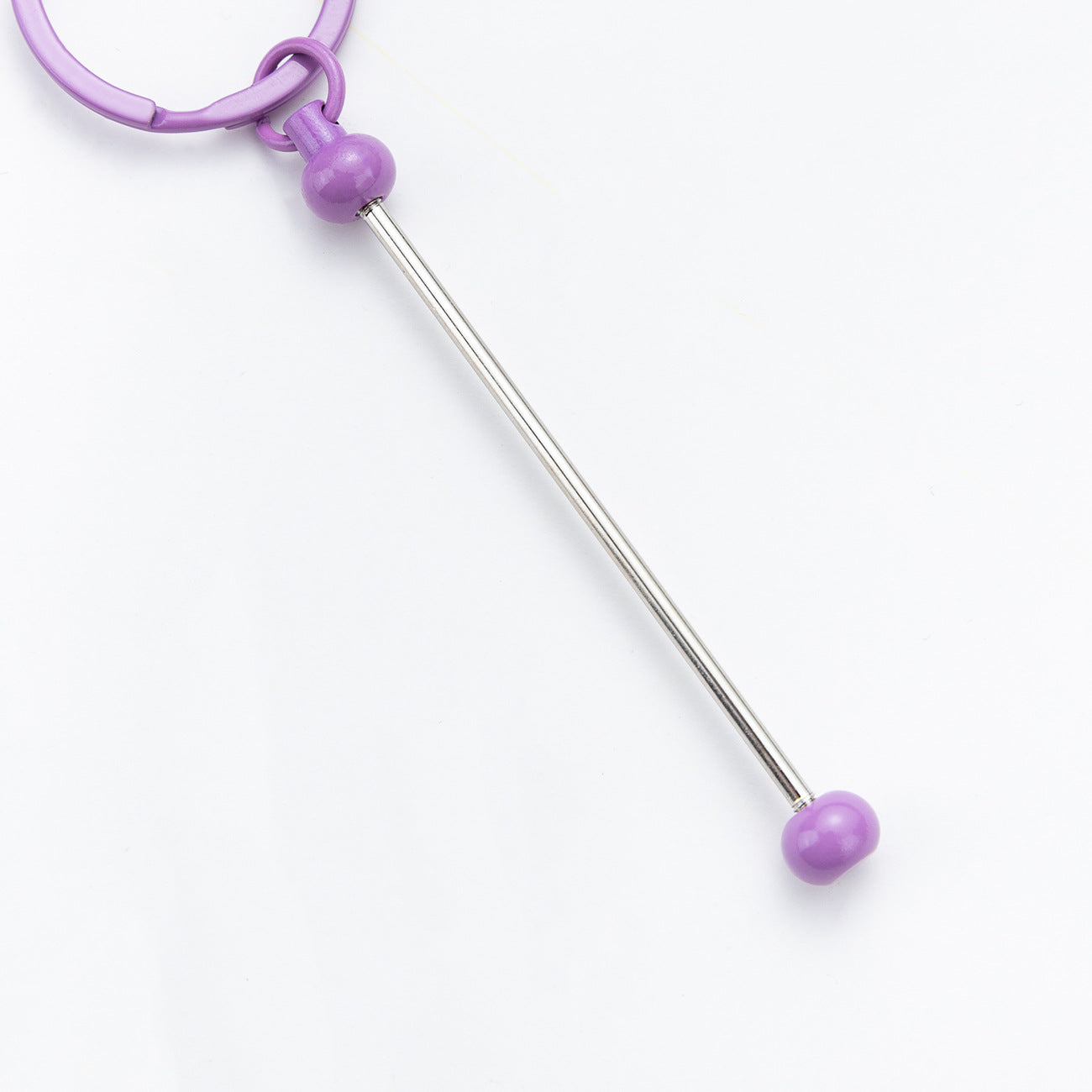 DIY Beaded Keychain - Wholesale Small Gift Pendant Metal Gradient Colored Keychain
